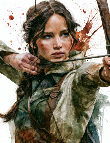 Katniss everdeen fine art - everdeen,
