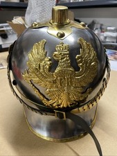 German Prussian Pickelhaube Spiked WW1 Armor Helmet Wearable Officer's Helmet.