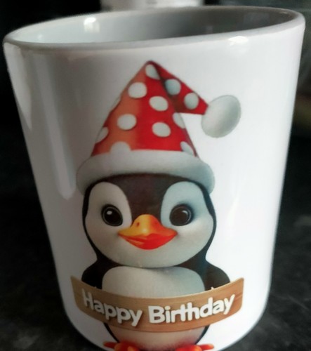 11oz happy birthday - happy, penguin