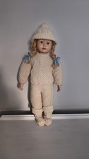 Vtg 24" Blonde Porcelain Face