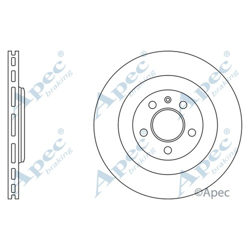 Brake discs vented for - 2x, audi