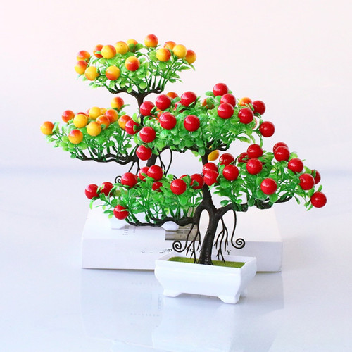 Lifelike faux fruit tree - faux,