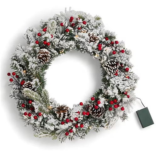 Christmas wreath 60cm - wreath, frosted