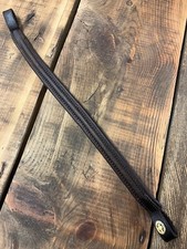 Cliff Barnsby brown raised leather bridle brow band Full (used)