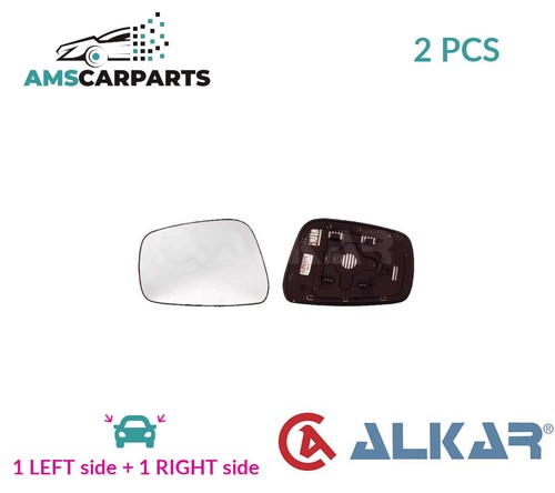 Rear view mirror glass - view, pair