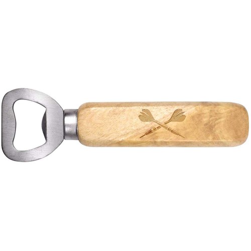 Crossed darts wooden bottle - 'crossed,