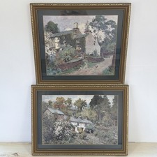 Vintage Pair Of Prints By A