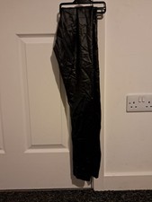 Black Faux Leather Trousers