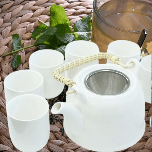 Herbal teapot set - cups, 6