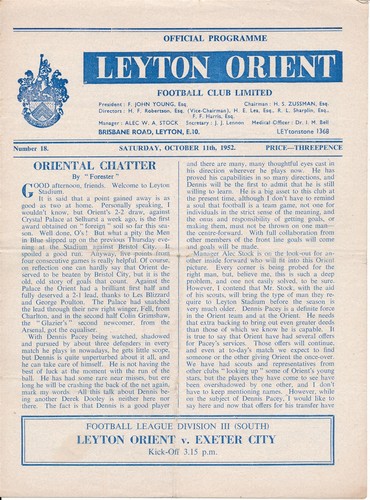 Leyton orient exeter - leyton,