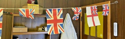 Antique wartime union jack - wartime,