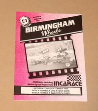 1995 Birmingham Brisca F1 & F2 stock car programme, 30 September