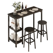 Bar table set with stools - set,