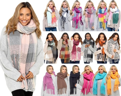 Brushed blanket scarf ladies - scarf,