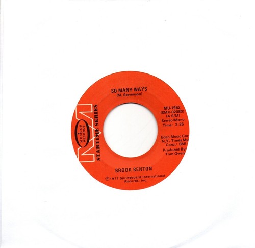 Brook benton many - brook,