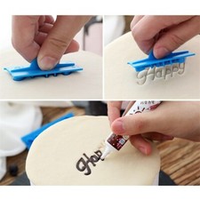 HAPPY BIRTHDAY ANNIVERSARY Letter Cutter Mould Fondant Icing Cake Writing Mold 