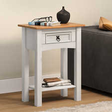 Corona Console Table White Wax