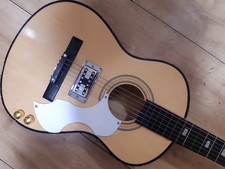 "  Custom Rubber Bridge Electro Acoustic travel Guitar"