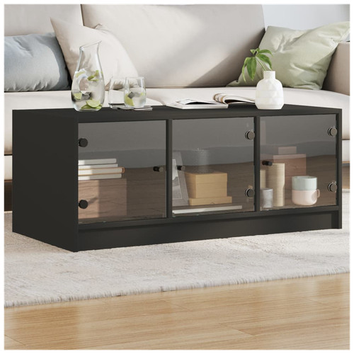 Coffee table with glass - table,