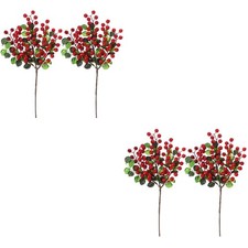 2 PCS Artificial Red Berries