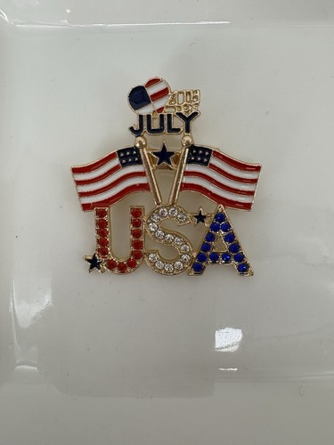 Usa patriotic flag brooch july - patriotic,