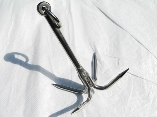 Four prong grapnel anchor - grapnel,