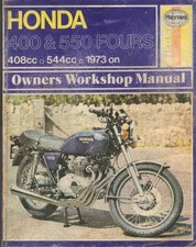 HONDA CB400 FOUR,CB400 F,CB550,F,F1,K1,CB400/4,CB550/4 HAYNES MANUAL 1973-1977