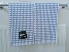 DKNY Hand Towels Set x2 Blue