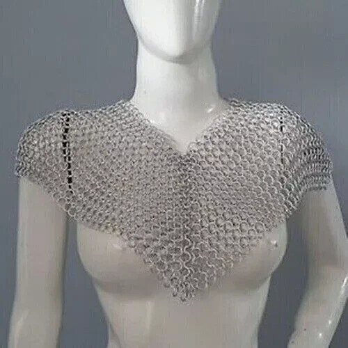 Chainmail collar aluminium - chainmail,