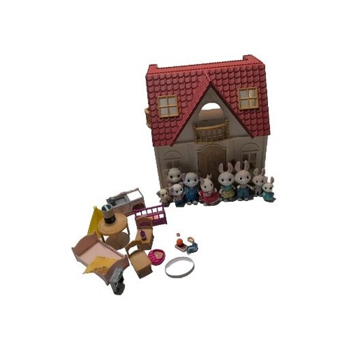 Sylvanian families red roof - red,