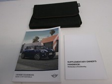 MINI CONVERTIBLE OWNERS PACK / HANDBOOK / MANUAL WITH WALLET 2015~2019 (2018)