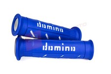 Domino Blue and White XM2 Super Soft Handlebar Grips to fit Oset Bikes
