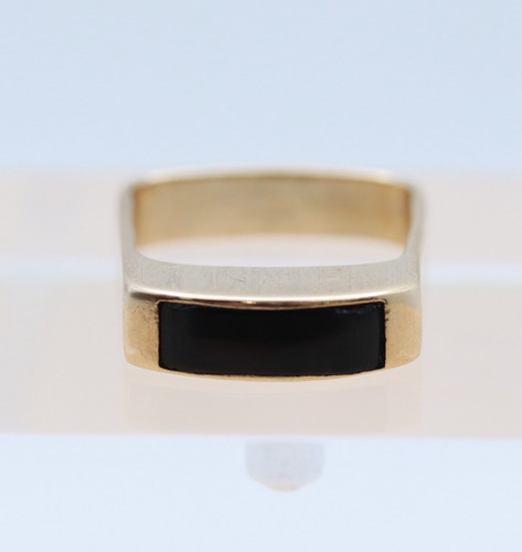9ct yellow gold rectangular - 9ct,