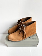 Clarks Desert Evo Tan Brown Suede Mens Boots | UK Size 9 | Brand New | RRP £120