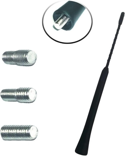 Black flexible car aerial bee - black,