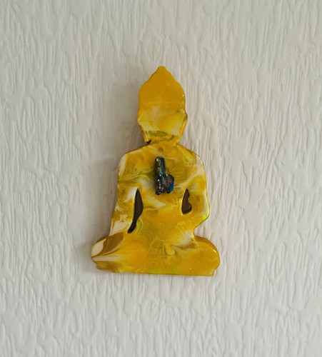 Resin buddha with rainbow
