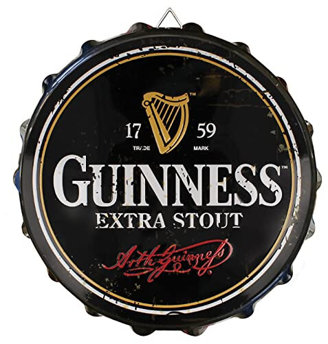Guinness bottle top round - bottle,