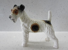 RARE VINTAGE WIRE HAIRED FOX TERRIER dog figurine Terrier dog ornament Japan