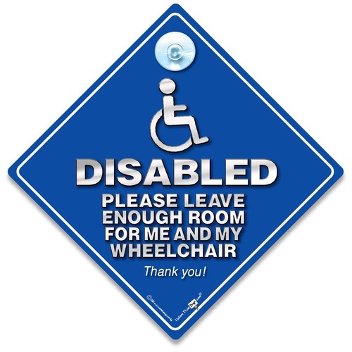 Wheelchair user sign - wheelchair, disabled