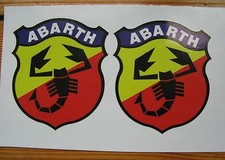 FIAT ABARTH DECAL BROCHURE STICKER Badge