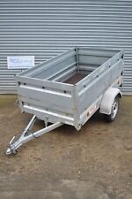 Car Trailer Camping Trigano Neptun 750Kg gross 2m x 120cm Tipping Body NEW TYRES