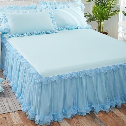 Bed skirt pillowcases set - bed,