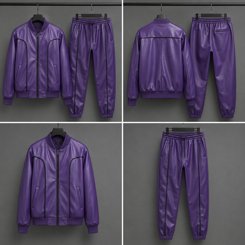 Men lambskin leather track - men,