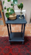 Dark grey painted plant - painted, stand