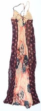 Antique Batik Womens Multicoloured XS Long Floral Slip Dress