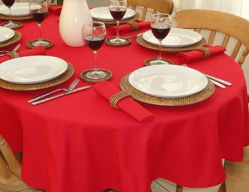 59x87 red oval - red,