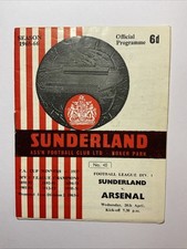 Sunderland v Arsenal;  20th April 1966