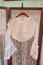 Edwardian White Shirt Waist