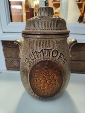 Vintage Rumtopf Ceramic Storage Jar Large - West Germany 801-28 