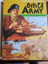 8TH ARMY WAR BOARD GAME UNPUNCHED WW2 ATTACTIX GMT MMP DVG  OSG GDW AVALON HILL